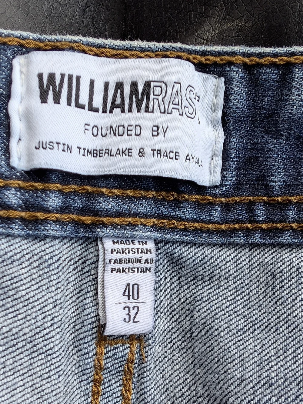 William Rast Men's Slim Straight Jeans in Blue Wash